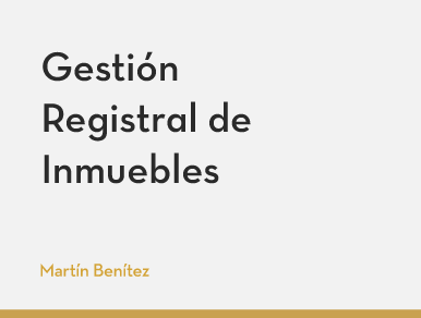 Curso: Gestión registral de Inmuebles