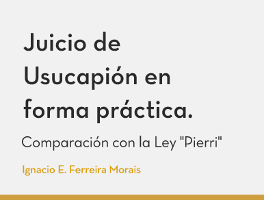 Usucapión práctica